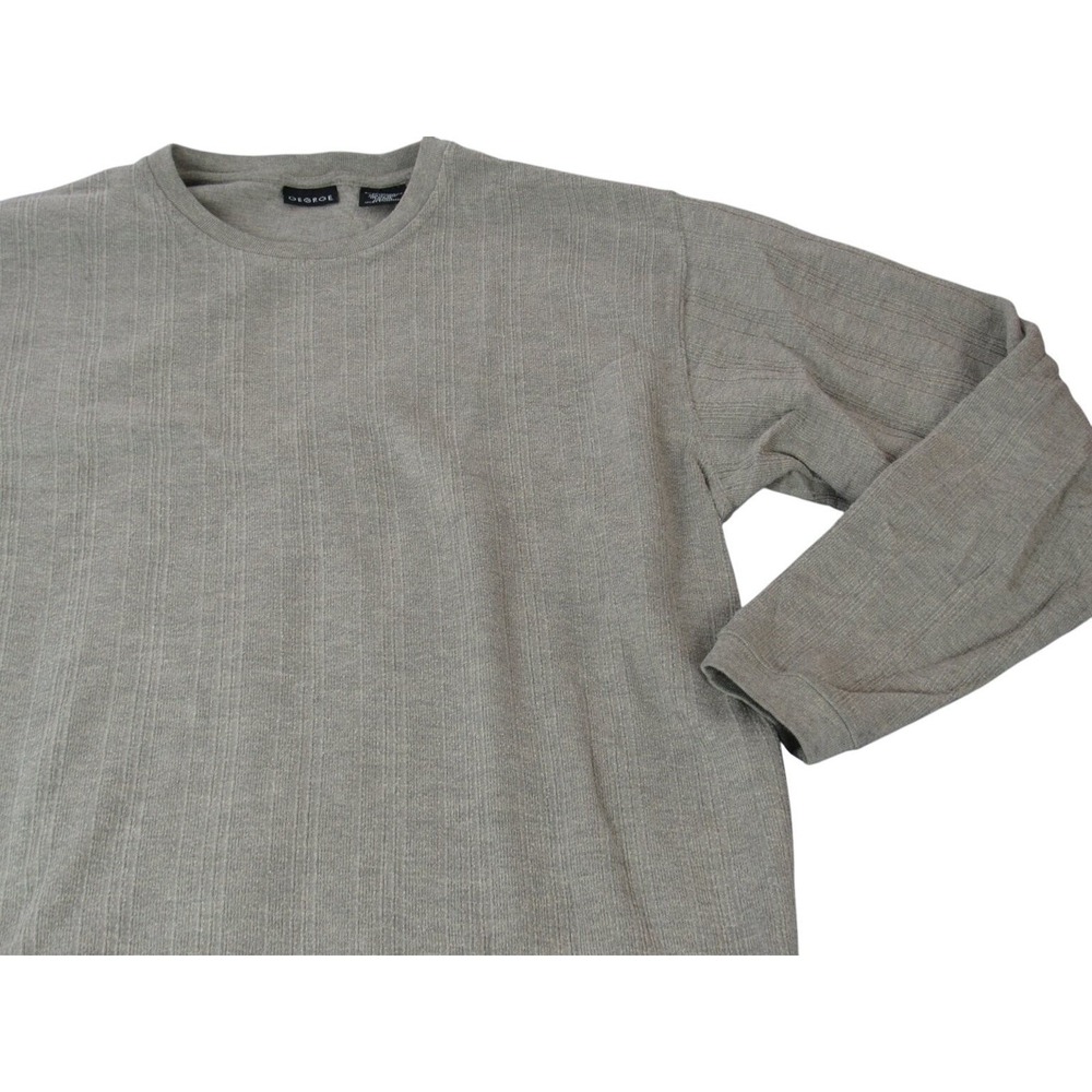 George Men's T-Shirt Extra Large Olive Cotton Polyester Crew Neck - Picture 4 of 9